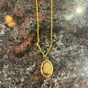 Mother Mary pendant necklace